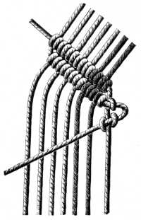 FIG. 555. SLANTING BAR AND
THE RETURN OF THE CORD.
WORKING DETAIL OF
FIG. 553.