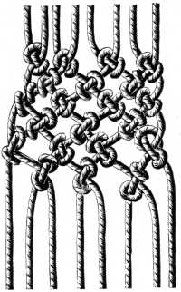 FIG. 571.
FORMATION OF THE KNOTS
ON THE WRONG SIDE.
WORKING DETAIL OF FIG. 569.