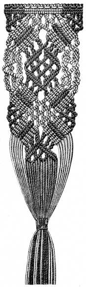 FIG. 593. MACRAMÉ BORDER.